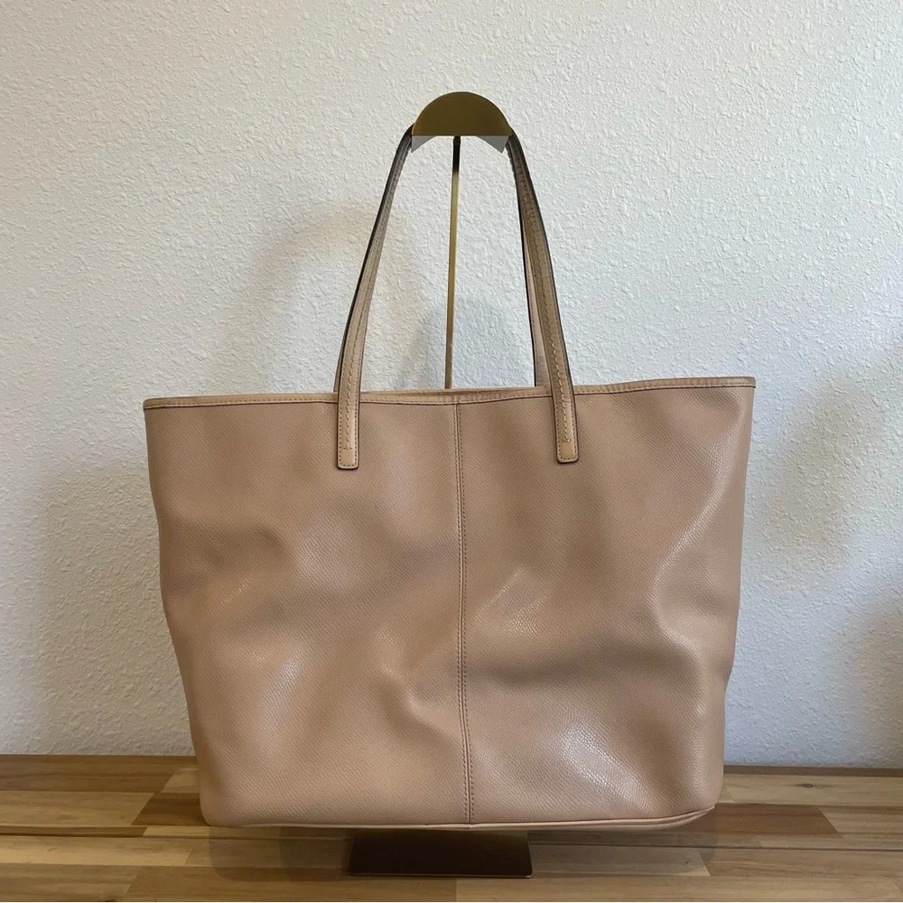 Coach Beige Nude Leather Park Metro Tote